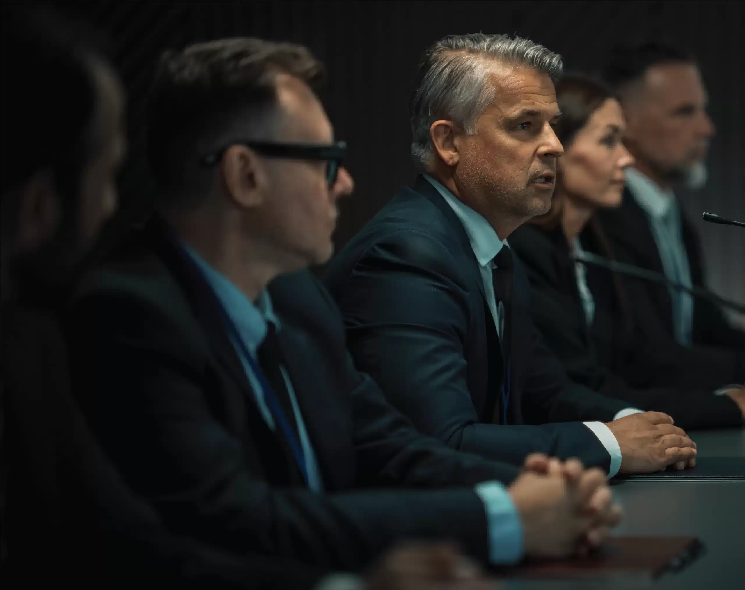 Press conference with reporters